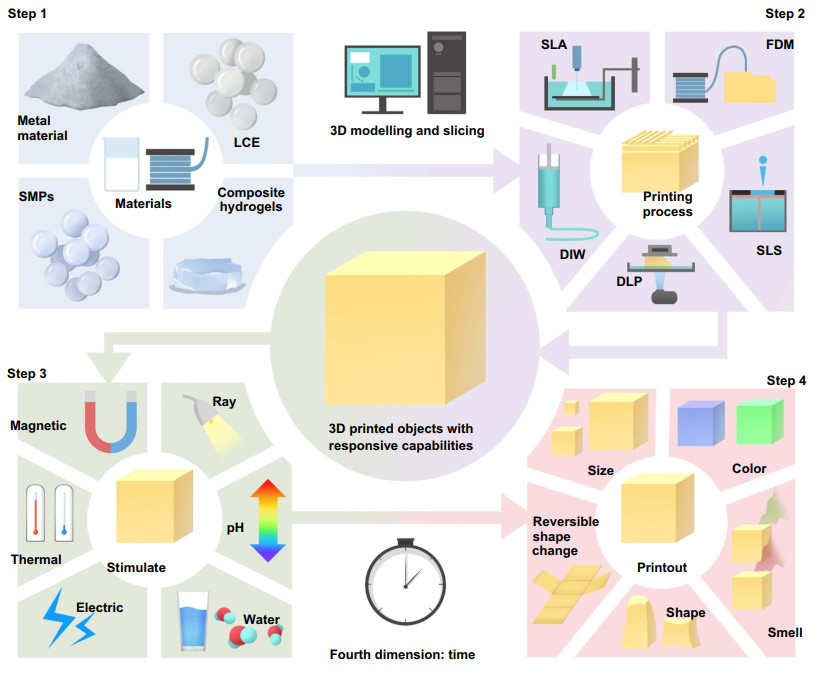 Biomass materials and their application in 4D printing
