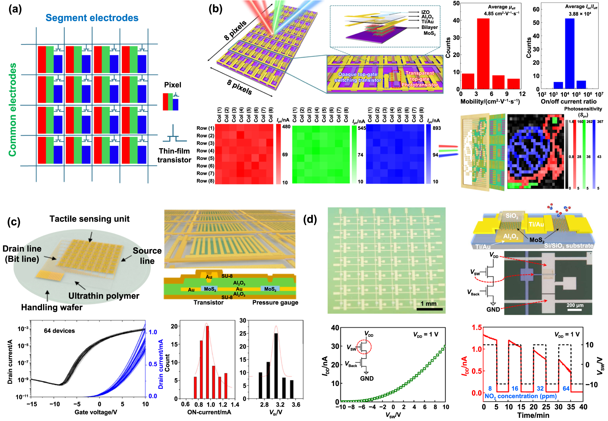 Next generation High-Mobility 2D chalcogenides TFT for display